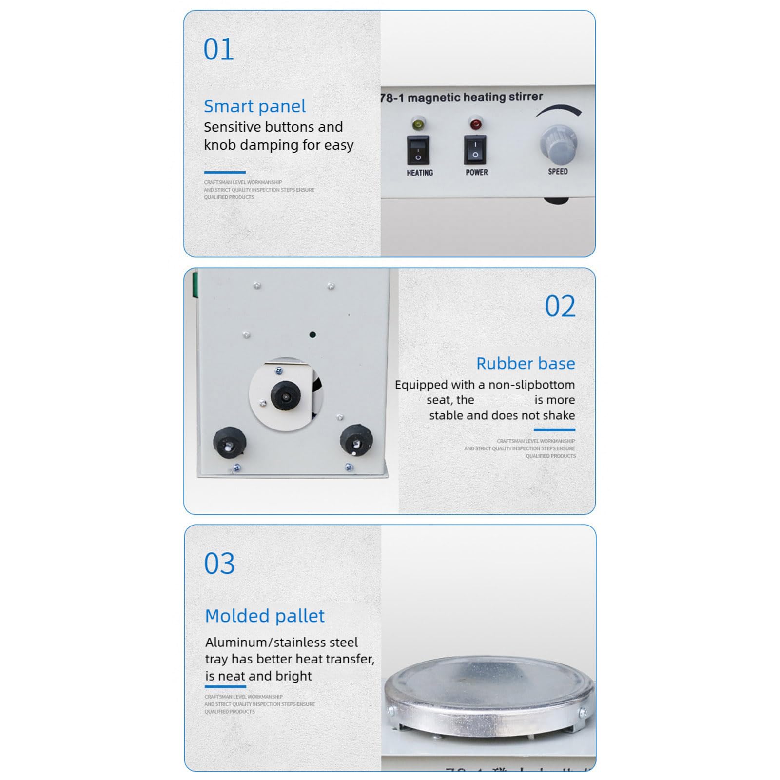 Agitatore da laboratorio multifunzionale con riscaldamento Agitatore magnetico da laboratorio da 25 W Agitatore da 250 W per uso didattico