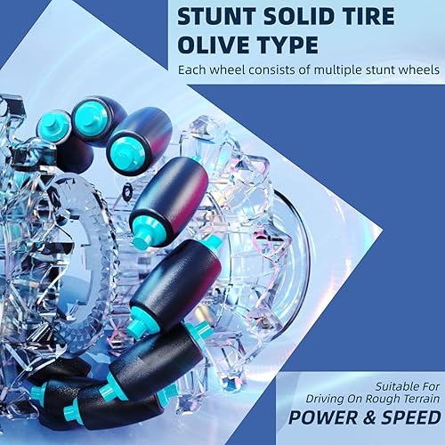 Miniatura 5 de OFIGAS Auto de control remoto, sensor de gestos de mano con luz y música, 2.4 GHz 4WD con detección de gestos RC, juguete de acrobacias RC giratorio