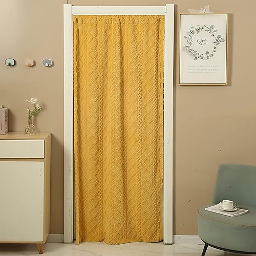 Miniatura 13 de Cortinas de tela duraderas para puerta, cortina de puerta con aislamiento térmico, mantiene el calor, se aplica a la habitación del aire