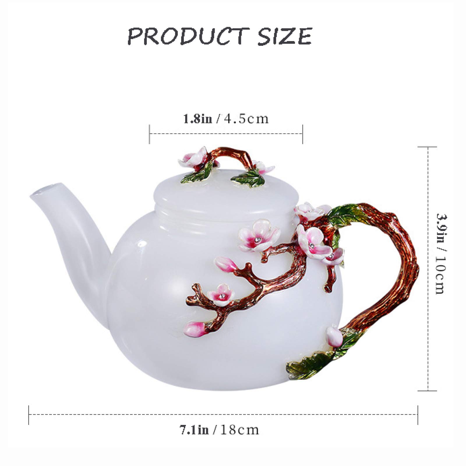 zestaw do herbaty, Porcelanowy zestaw do herbaty filiżanki na herbatę kwiatową emalia ręcznie robione unikalne motylkowe różowe ceramiczne zestawy kwitnącą pudełko liściastą