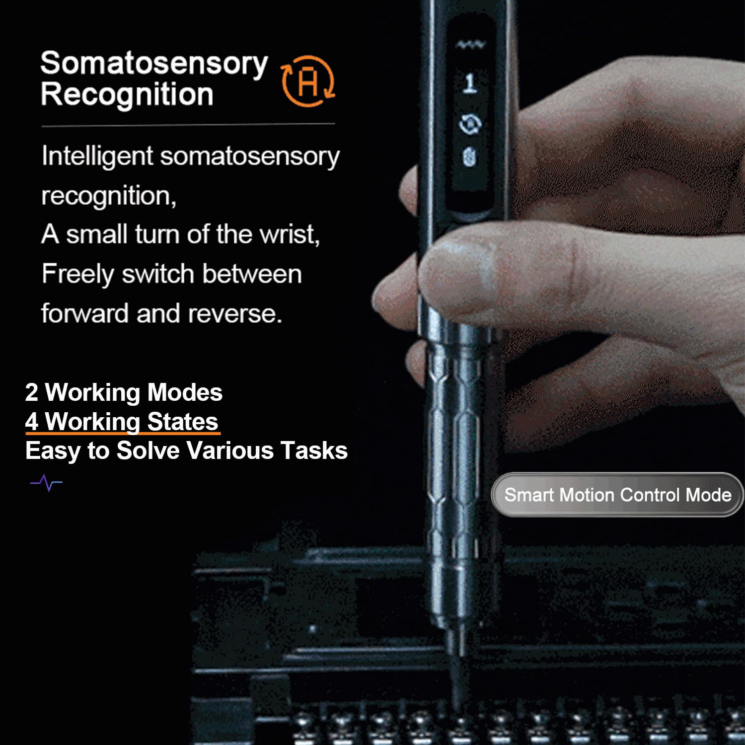 TOOLSAVING ES15S Electric Screwdrivers Set Original Cordless Micro Precision Screw Driver with 24 Magnetic Bits LED Lights Type C USB Mini Repair Tool Kit - Image 3