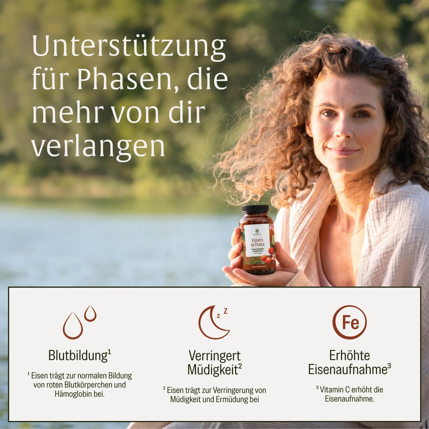 NATURTREU® Eisen Komplex hochdosiert - Eisenkapseln mit Vitamin C