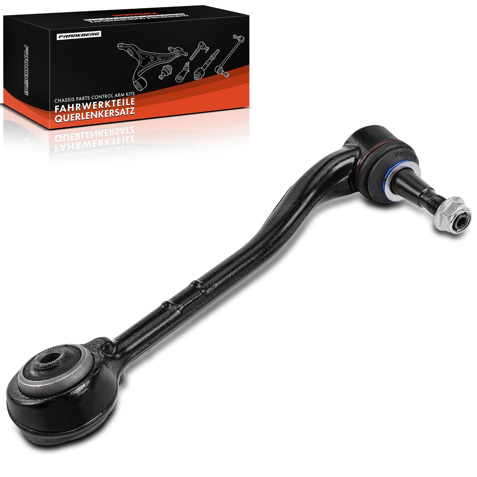 Frankberg Bras de suspension, suspension de roue, essieu avant, arrière | 31126787670, essieu avant, droite, arrière, ci-dessous, 31126760276; Compatible avec: X5 E53