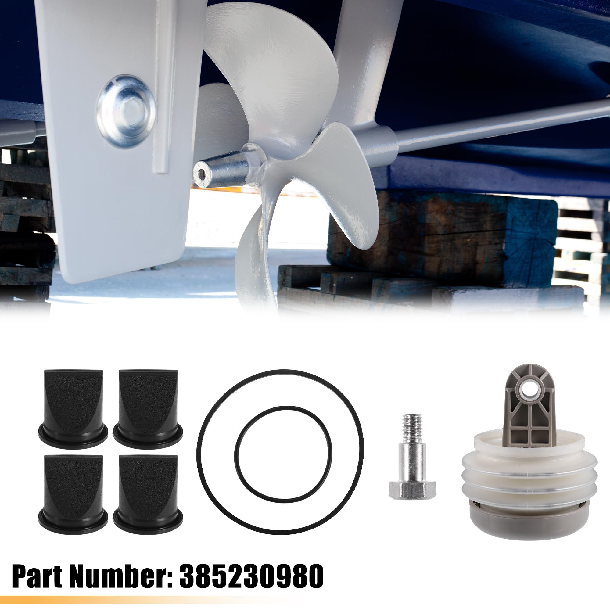 X AUTOHAUX Kit De Fuelles De Bomba Para Dometic/Sealand Vg Y Vht 1 Kit | Negro, Blanco, Gris, Goma, Metal, Plástico, 12.5X9.8Cm, 4 Válvula Pico De Pato, 1 Bomba, 1 Tornillos, 2 Kit Anillos En O