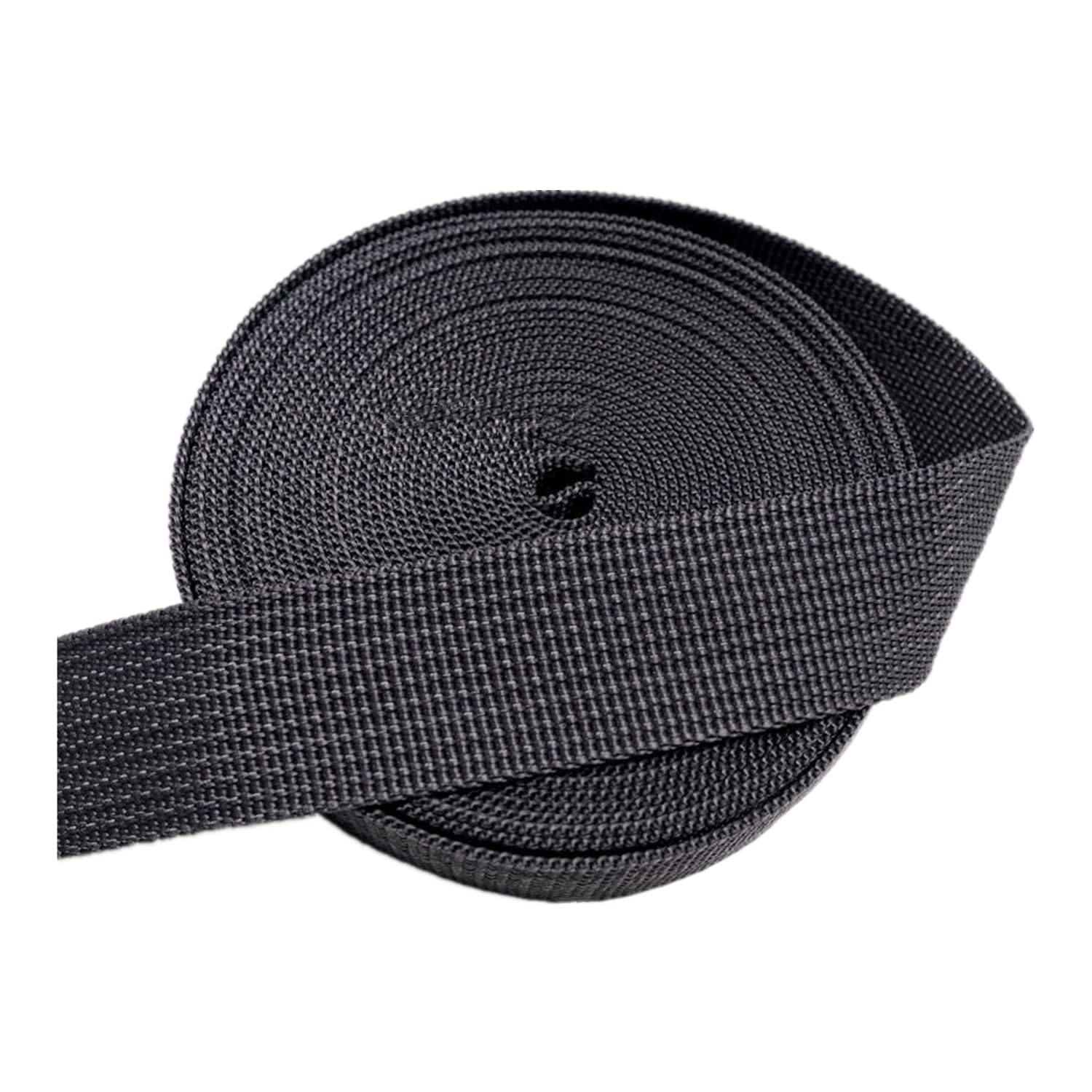 Bandas elásticas Elástico ancho, Correa de cincha 50mm - Cinta de cincha de polipropileno for bolsos, manualidades, mochilas, correajes, cinturones(Dark Grey,10 yard)