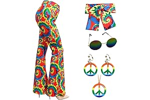 60s 70s Hippie Pants for Women 70s Costume