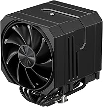 upHere up2K6 CPU Cooler, Dual Tower, PWM Fan, 6 Heat Pipes, Side Flow Type, CPU Cooling, Air Cooling, Silent CPU Fan, AMD AM4 AM5, Intel LGA 2011 2066 (X79/X99 Motherboard), Black