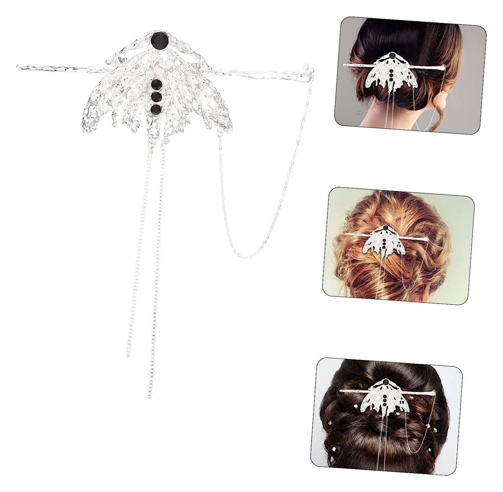 Clip per capelli decorativa per capelli forcine per capelli forcine per capelli da sposa per matrimonio cinese decorazione matrimonio S per spose polsino per capelli strass clip per chignon clip