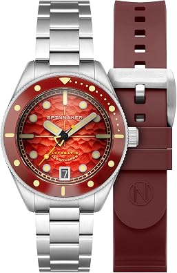 Spinnaker Mens 42mm Challenger Automatic Watch with Solid Stainless Steel Bracelet SP-5159