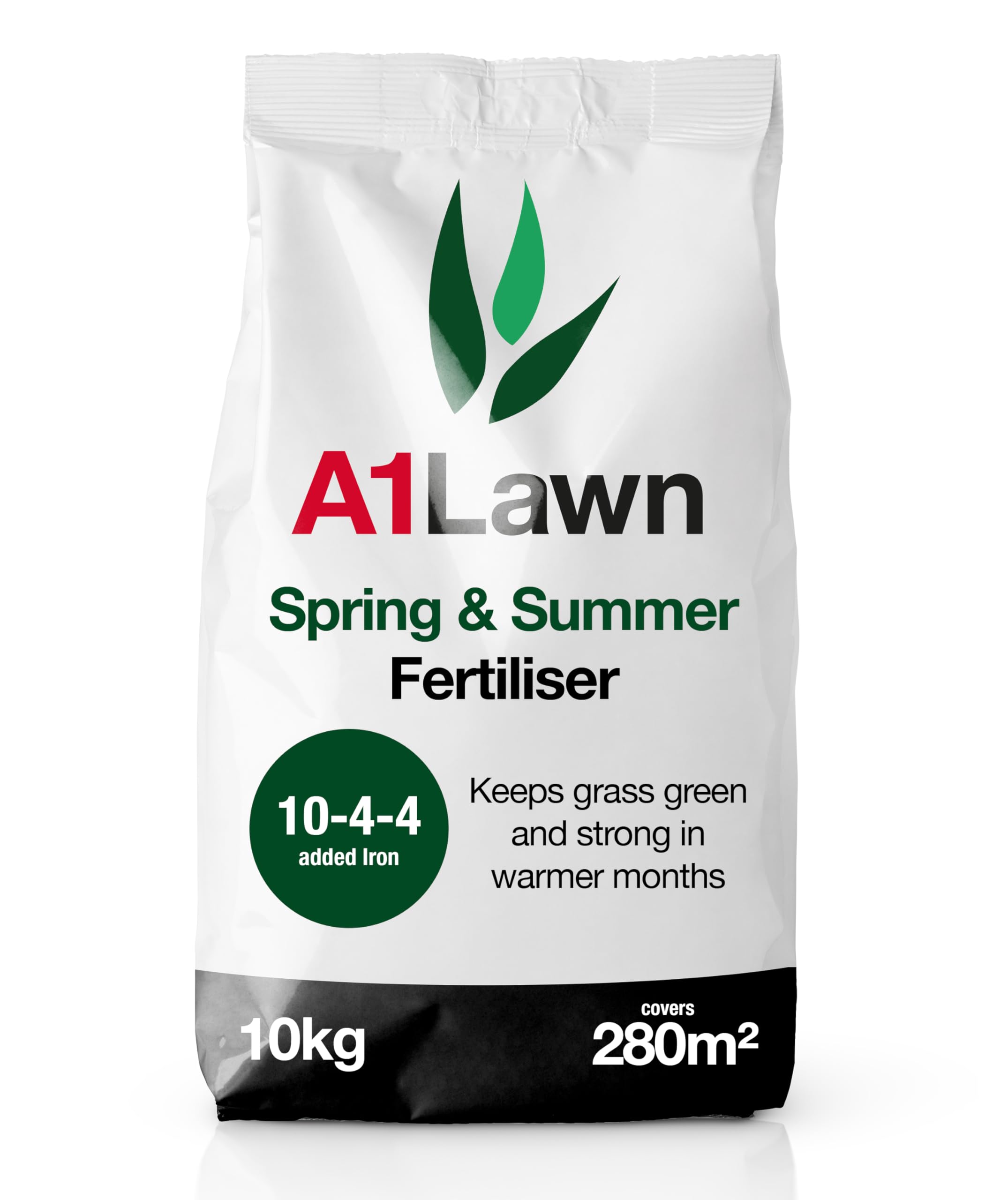 A1 Lawn, Ultimate Spring Summer Lawn Fertiliser - Revitalizes Grass, High Nitrogen 10-4-4, DEFRA Certified, 10kg