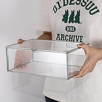 RETRO FINGER◆Cloud glass jewerly box◆1段 Amazon.com: MyGift Glass Jewelry Box, Vintage Style Black