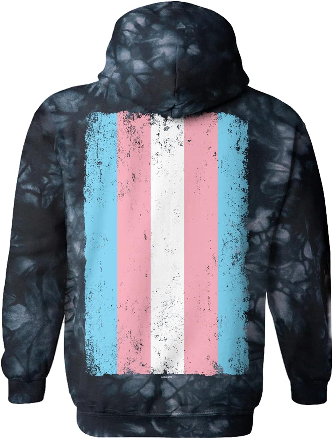 Haase Unlimited Distressed Transgender Flag - LGBT Support Unisex Hoodie Sweatshirt