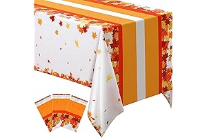 Thanksgiving Waterproof Plastic Tablecloth 3 Packs