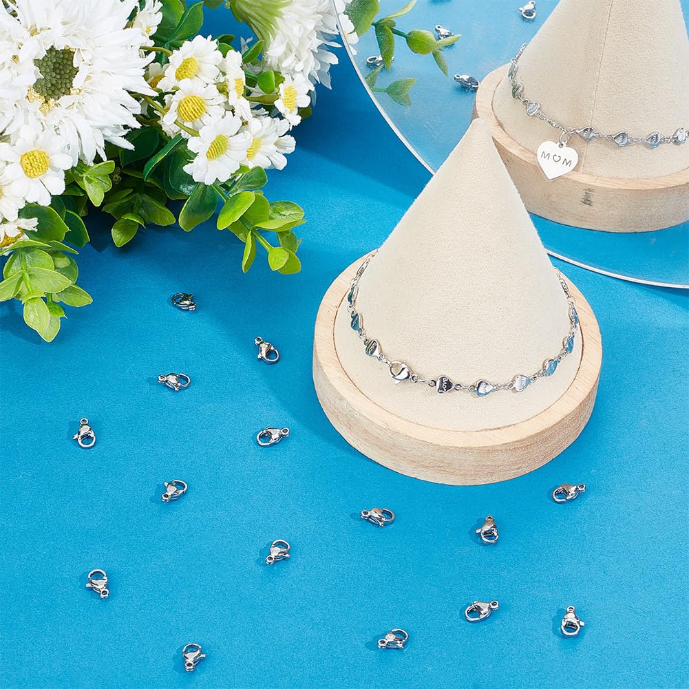 Fermagli A Aragosta In Acciaio | 200 Pezzi Per Braccialetti E Collane | 10mm | Ipoallergenici - Foto 12