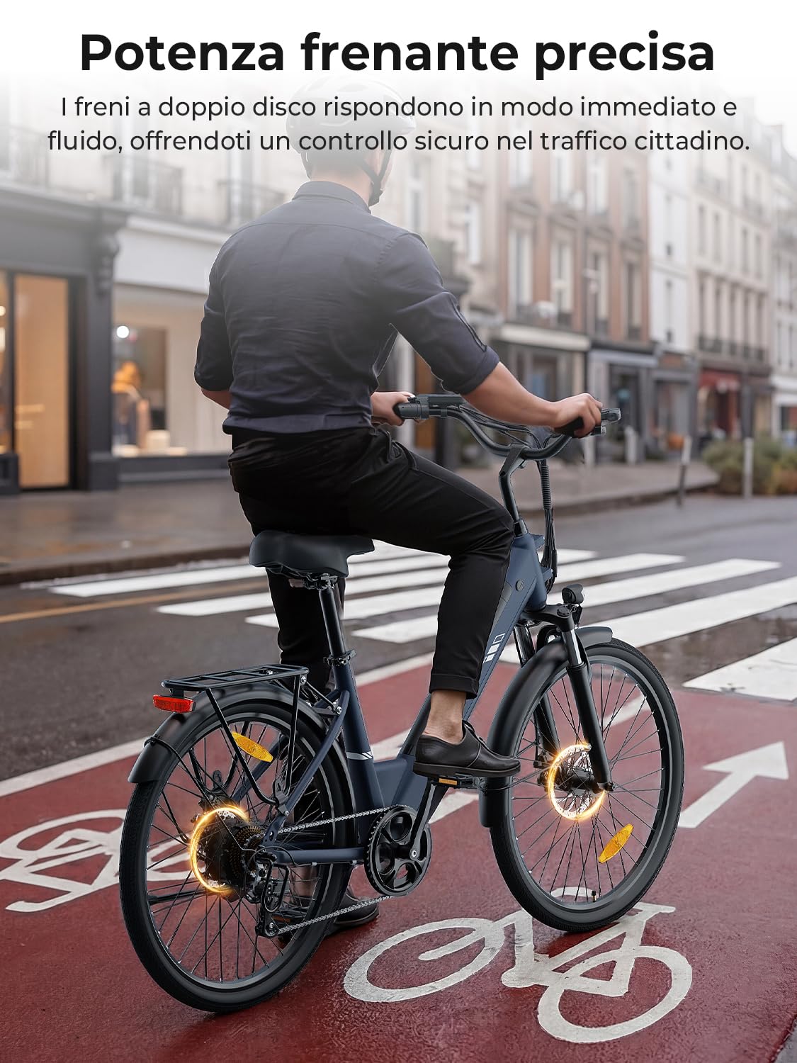 Touroll Bicicletta Elettrica, J1/J2 ST,Autonomia 100km,Batteria Rimovibile 15.6Ah, bicicletta elettrica uom, Motore 45 NM, 27,5''/26'' E-Bike