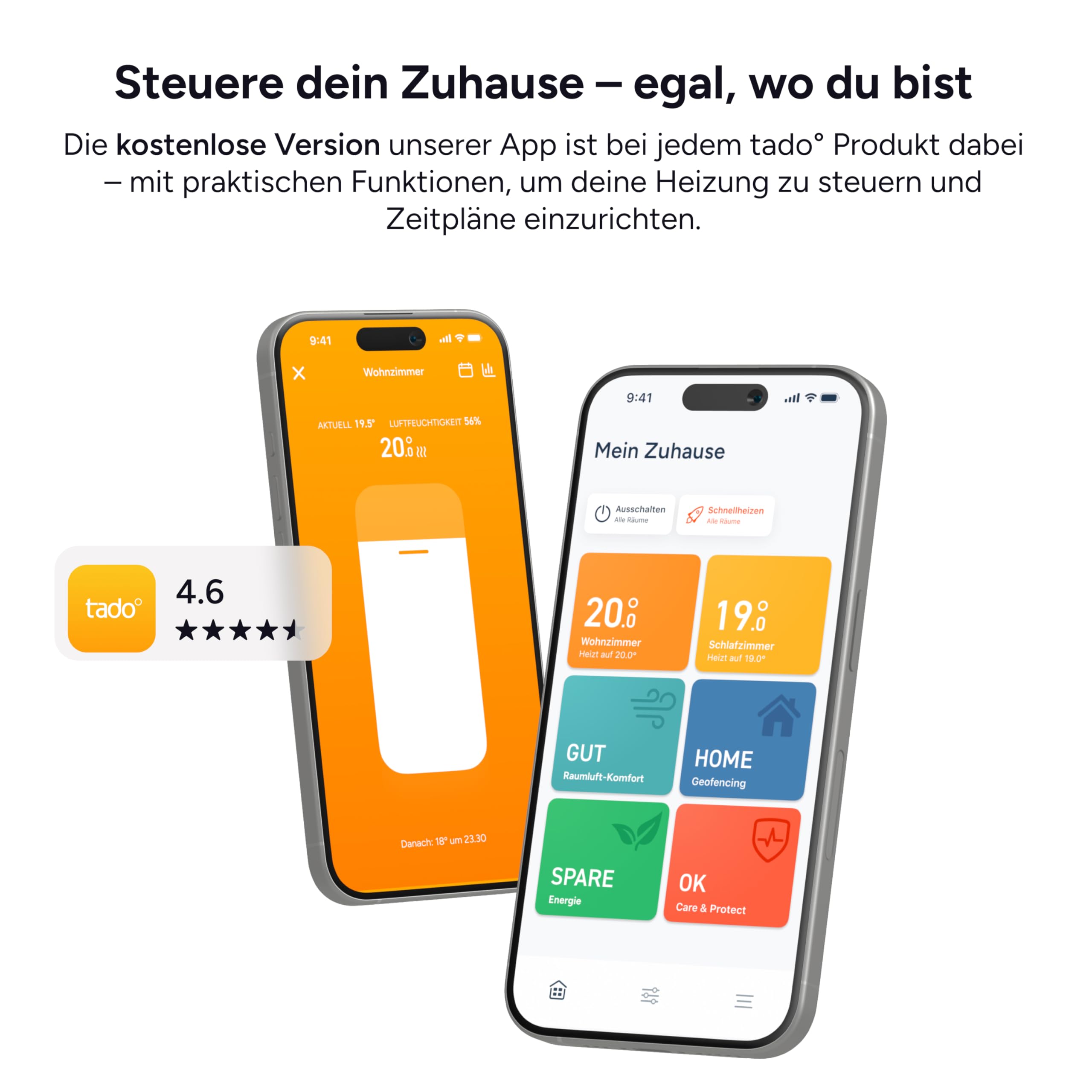 tado° Smartes Thermostat X – Starter Kit für Fußbodenheizung und Boiler, Steuerung per App und Smart Speaker (Alexa, Siri, Google Assistant), DIY Installation
