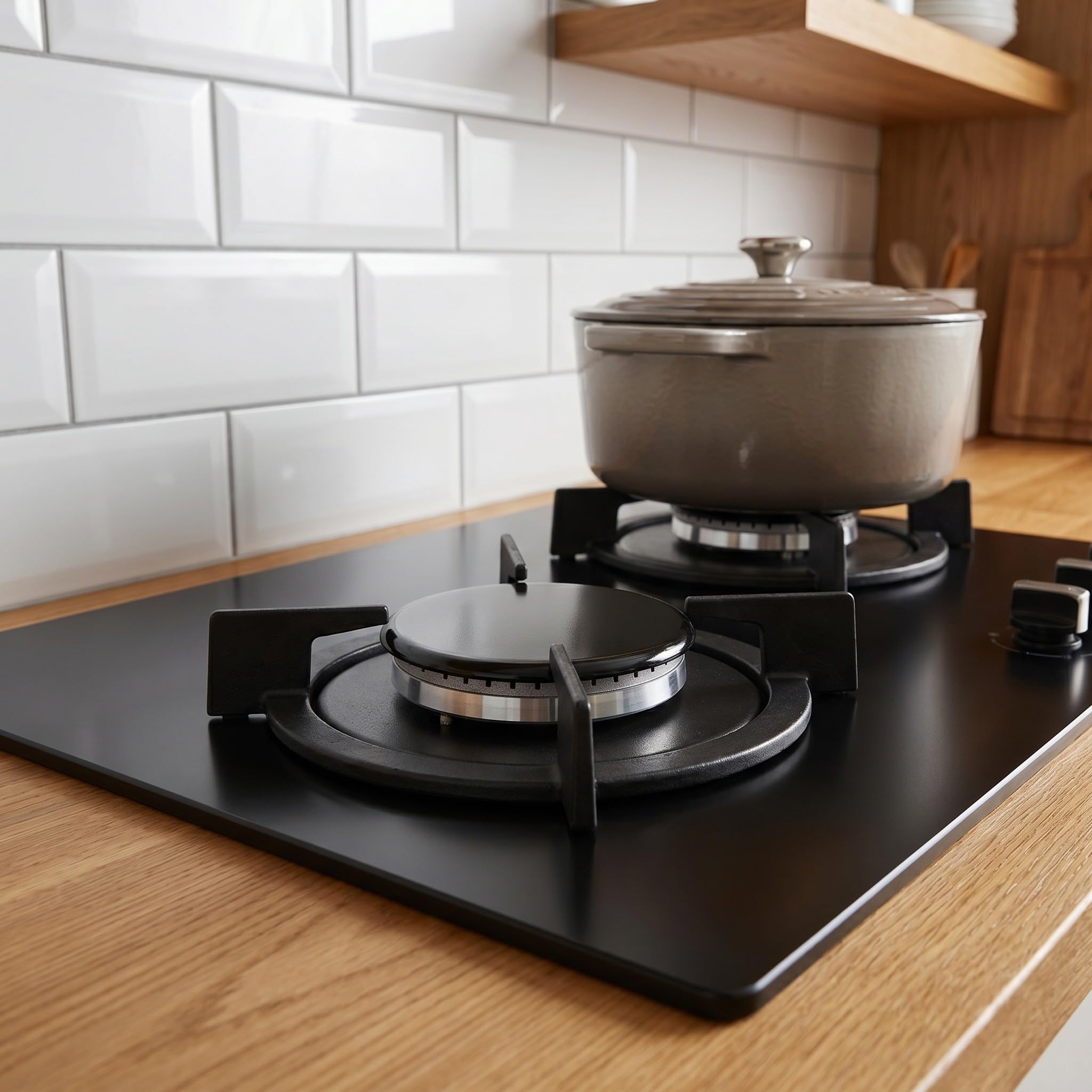 Kit de Reemplazo de Quemador de Gas para Estufa 4 Piezas en Aluminio y Hierro, Diseño y Fácil Instalación para Cocina de Gas