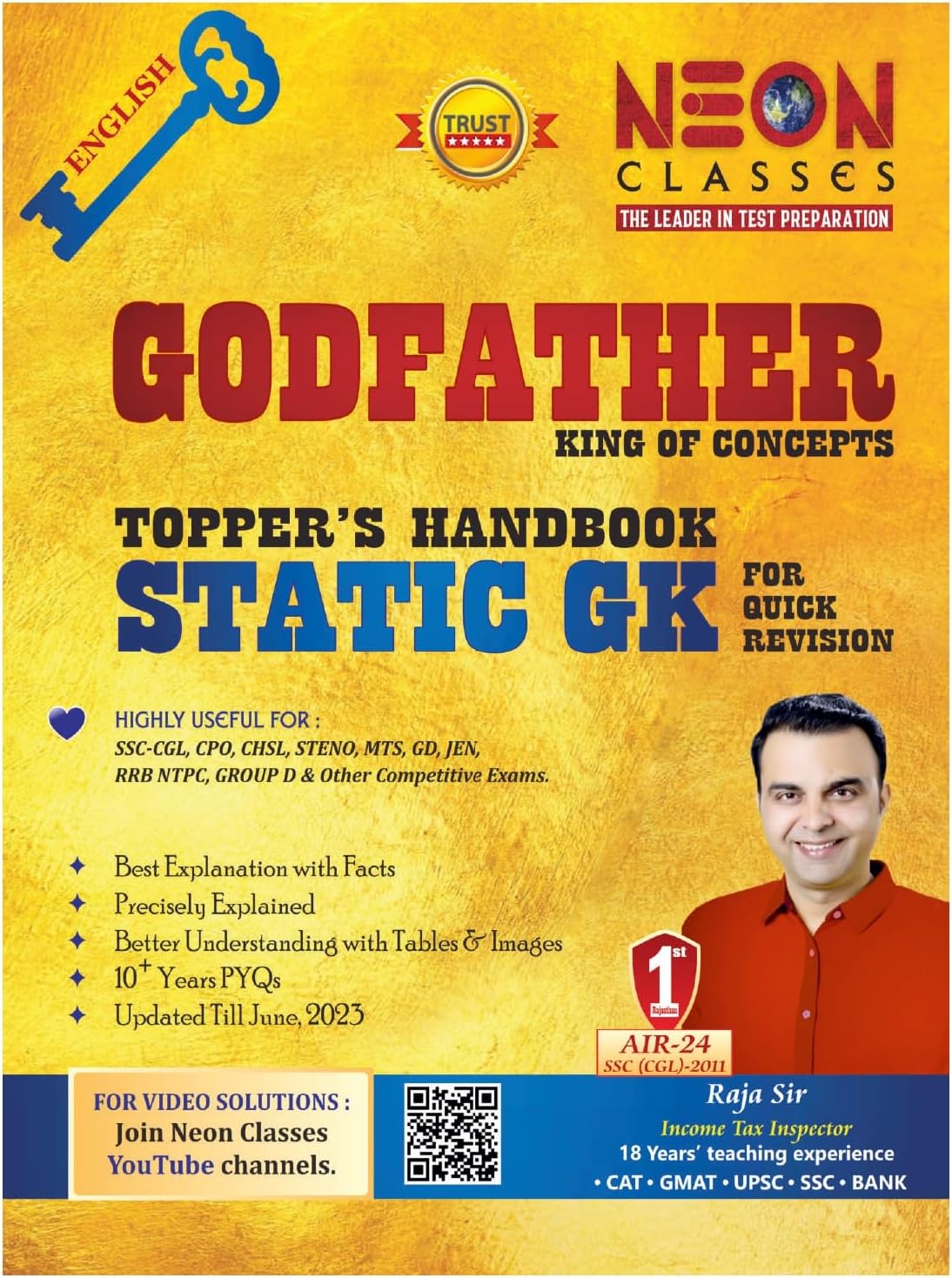 Static G.K. (English) Godfather Topper's Handbook by Neon Classes for All Exams
