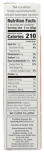 Miniatura 7 de ANDEAN DREAM Pasta Penne orgánica de cúrcuma y quinua, 8 onzas