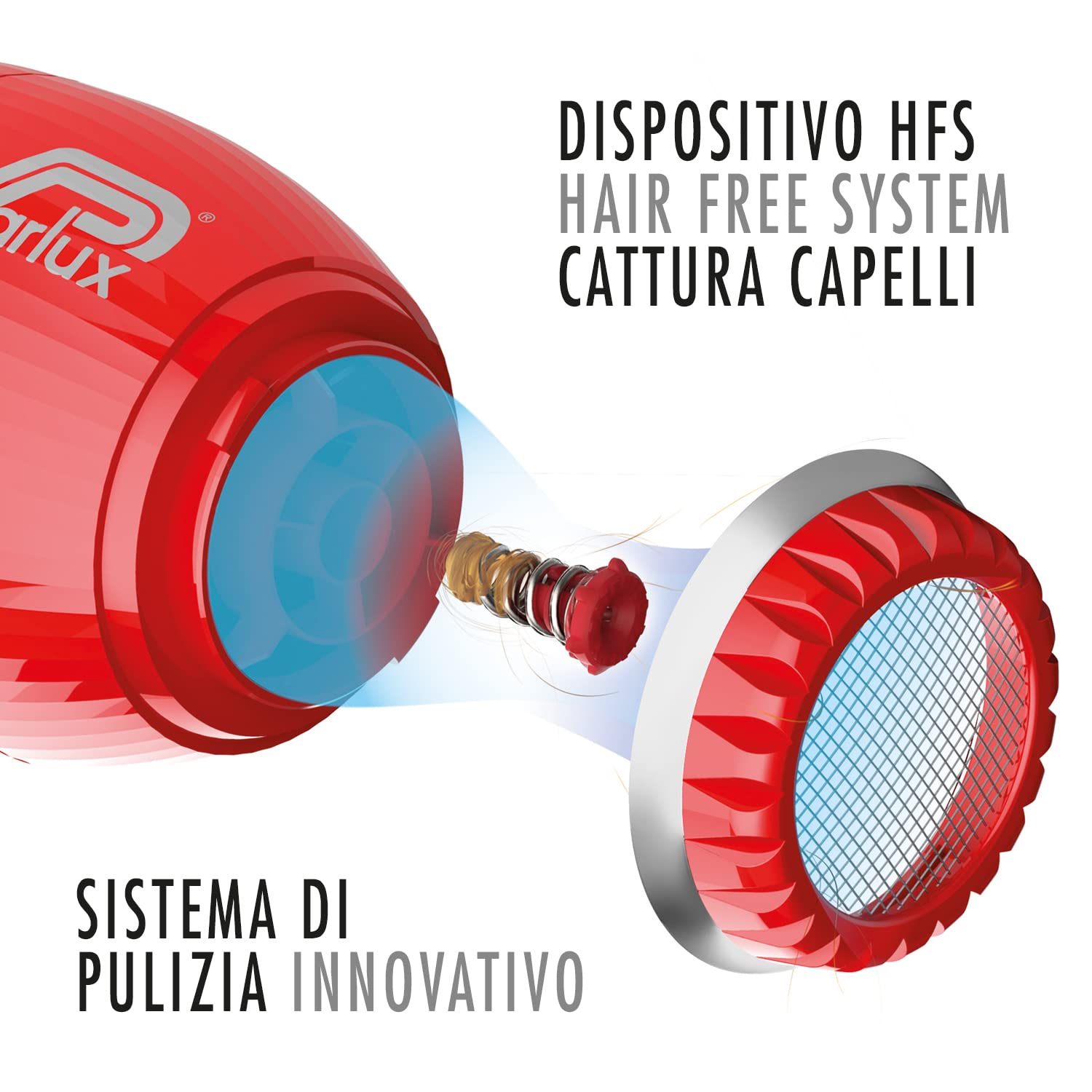 Parlux Hair Dryer Alyon Rojo
