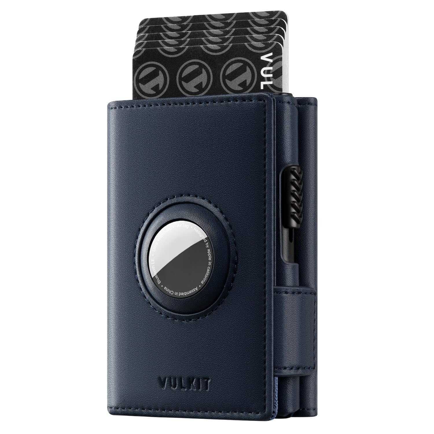 Mens Wallet for AirTag Pop Up Wallet RFID Blocking Top Grain Leather Wallet for Cash & Credit Cards Minimalist Wallet for Mens (Airtag NOT Included)