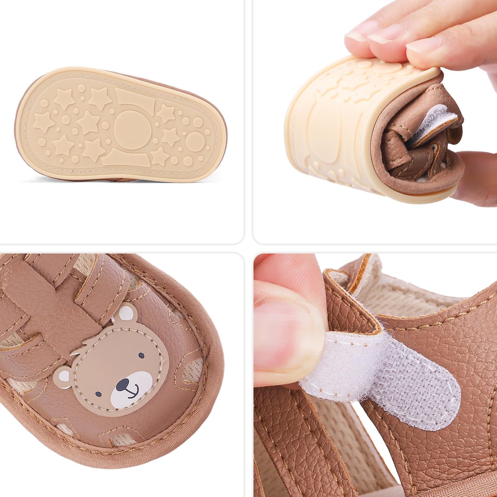 MASOCIO Sandalias Bebé Niño Niña Verano Zapatos Primeros Pasos Antideslizante — view 7