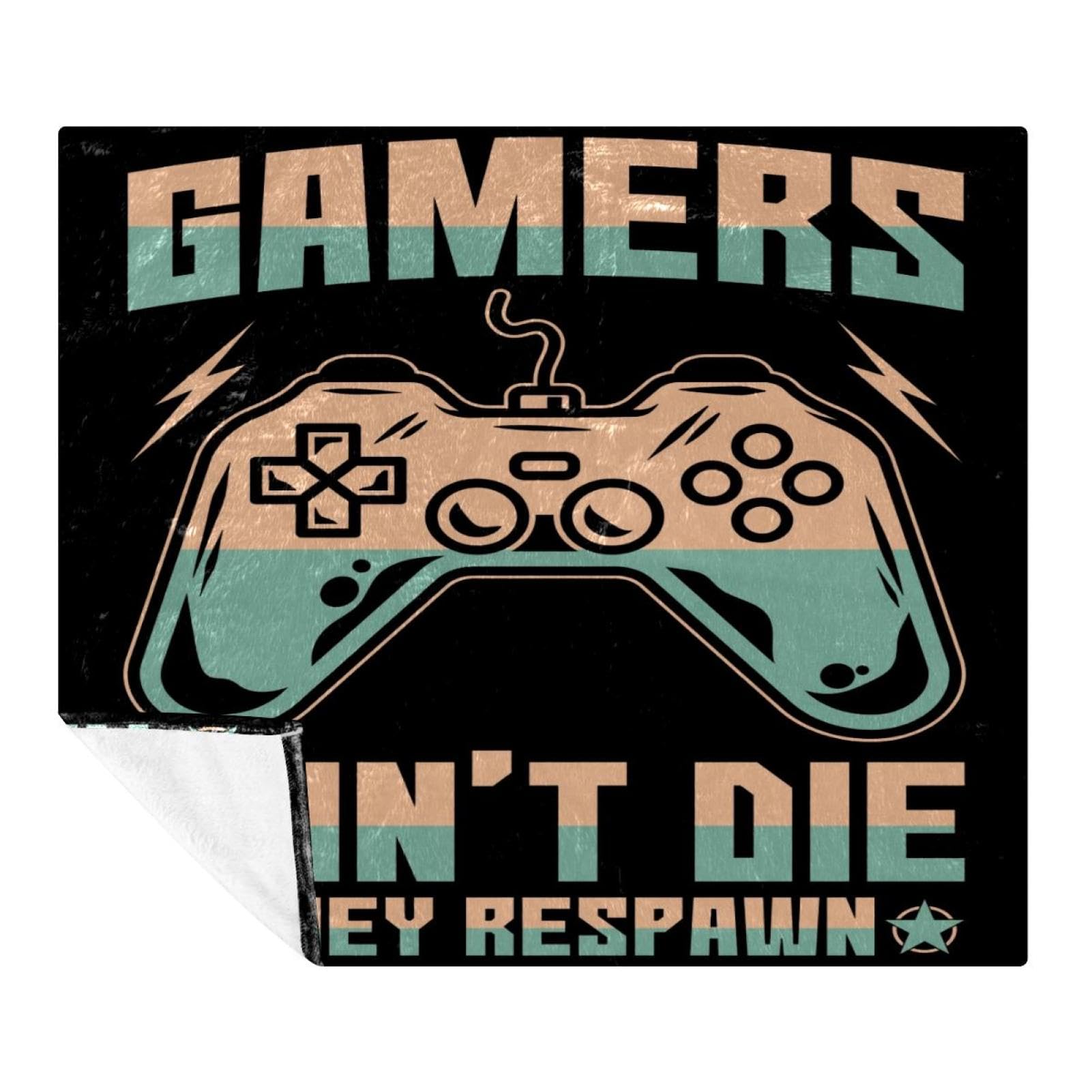 Couverture douce motif joystick pour soirée gaming et moments cocooning sur le sofa