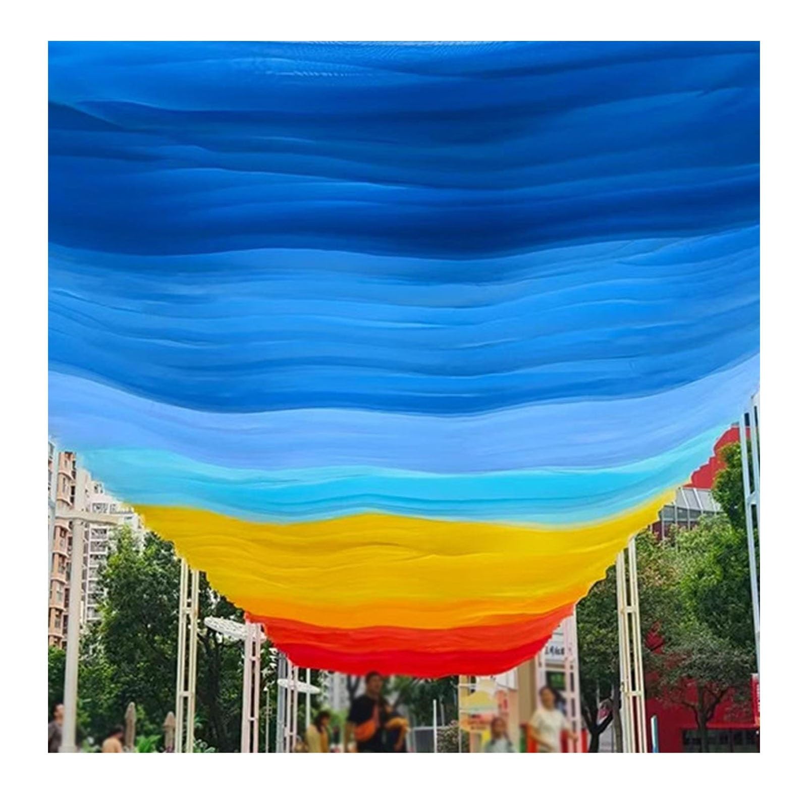 VOLURE Voile Gauze Ceiling Drapes, Voile Ceiling Drapes 500x30-100cm For Wedding Party Decor(Style 10,500x80cm)