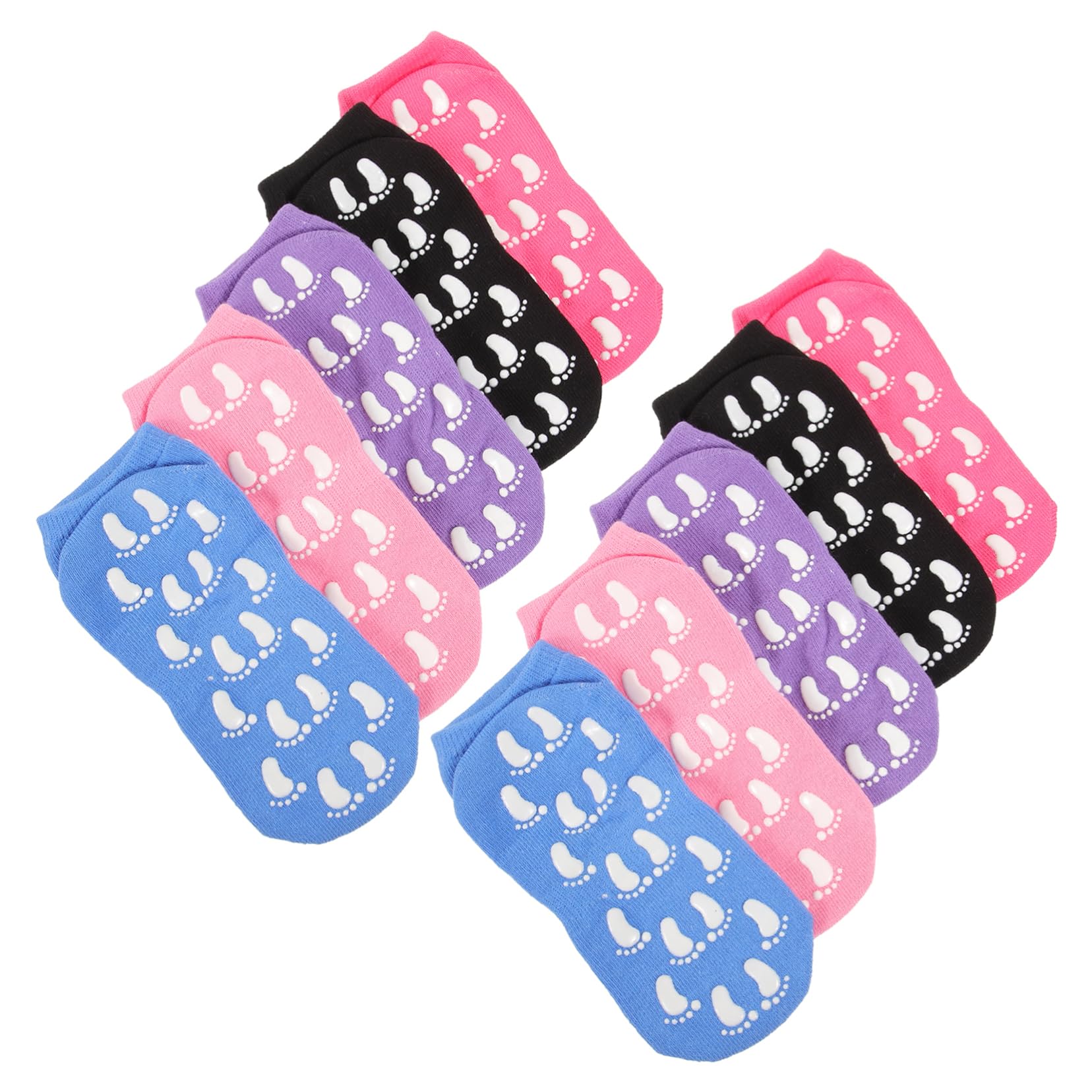Toyvian Calcetines Antideslizantes Mujer Elástico Dedo del Pie Tobillo Medias Apretones Adaptar Calcetines De Yoga Antideslizantes Calcetines De Yoga con Agarre Algodón