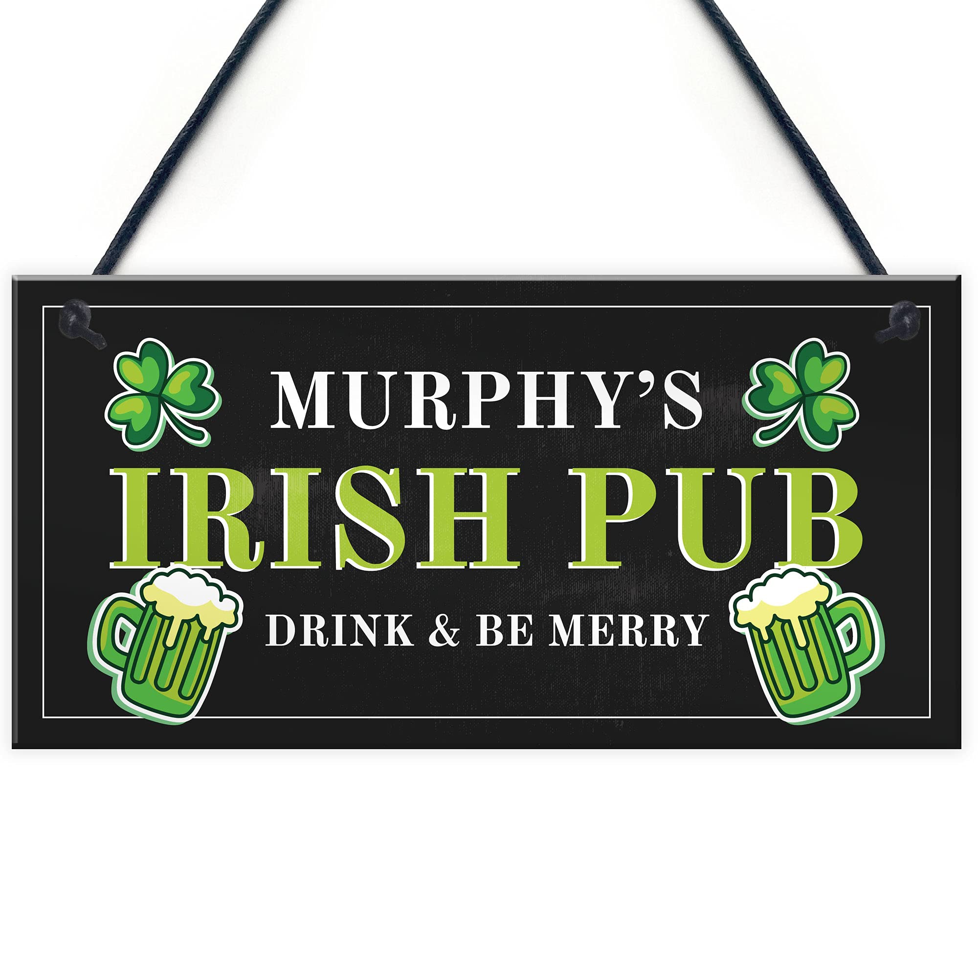 Personalised Irish Pub Sign Novelty Home Bar Man Cave Lockdown Bar Men Gift