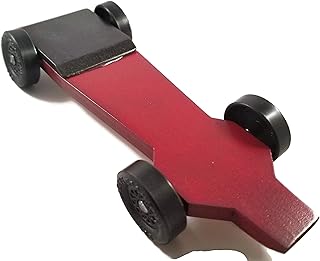 Ready to Race Fast Car for Pine Wood Car Derby by Shopvelox (Red)