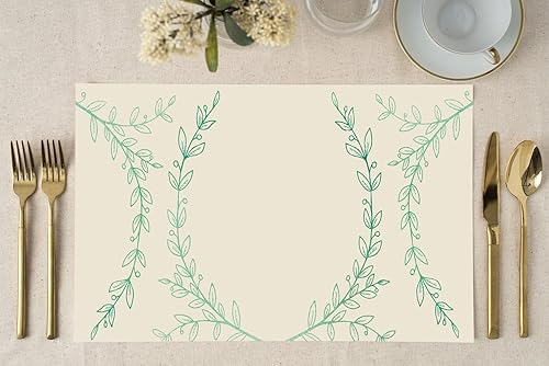 Miniatura 2 de DB Party Studio Rustic Laurels - Juego de manteles individuales (25 unidades)