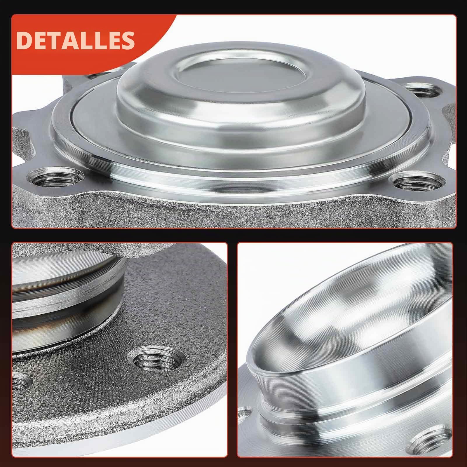 Frankberg Juego de 2 rodamientos de rueda delanteros con anillo magnético | 513254, 31216765157, Al frente Con anillo magnético de Sensor de Velocidad de las Ruedas Sensor ABS rueda con brida ⌀147