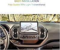 Vista 2 de Protector de pantalla compatible con Bronco Sport 2021 2022, antiexplosión y arañazos, transparente HD, accesorios de navegación de primera calidad