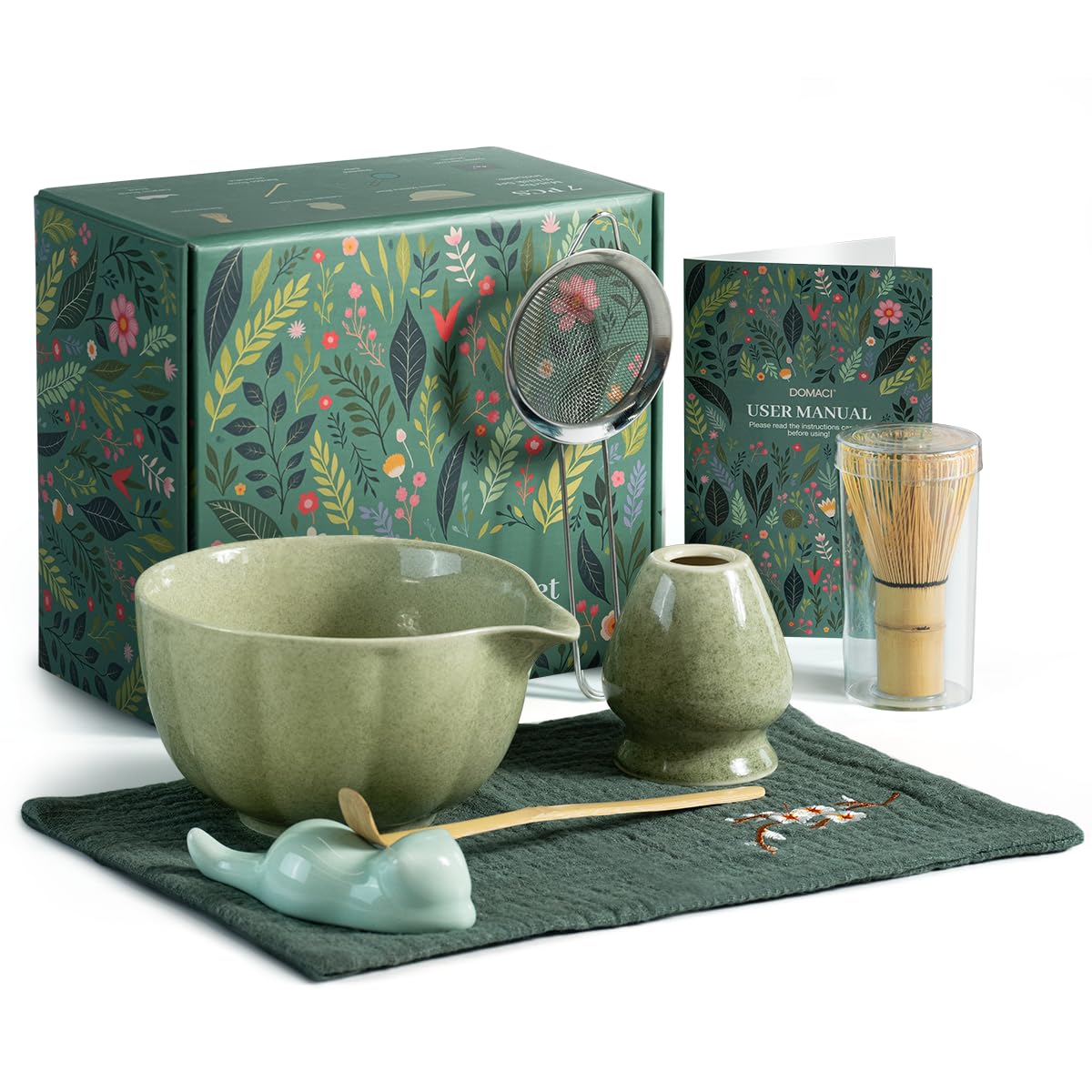 Amazon.com: Domaci Matcha Whisk Set, 7 Pcs Japanese Matcha Kit