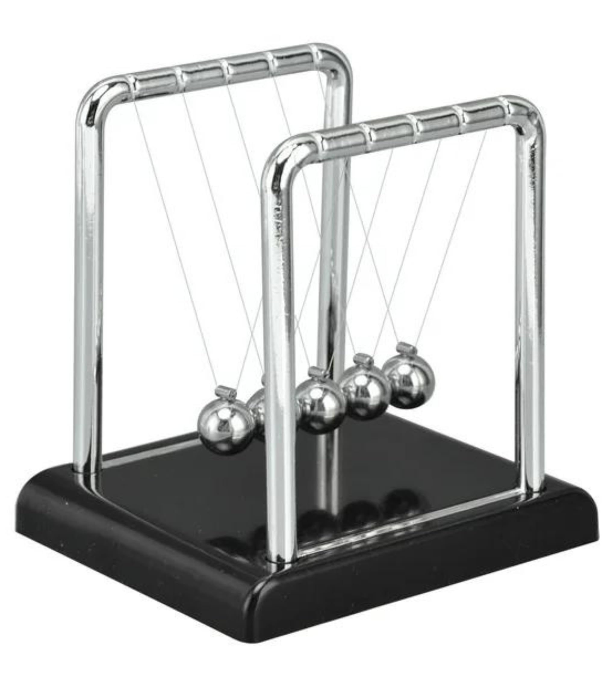 Premsons® Newton Cradle Pendulum - Metal Perpetual Motion Toy & Swing Balance Collision Ball Decoration Figurine with Polished Plastic Base & Nylon Strings for Office Desk (Black) (B0CYGRBYQX) Amazon Price History, Amazon Price Tracker