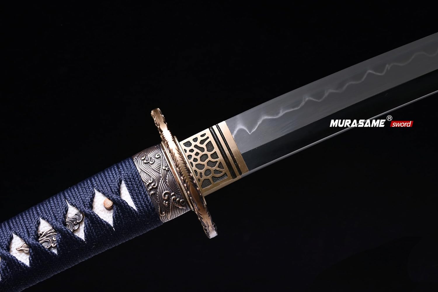 MURASAME Katana Sword 41" T10 Steel Clay Tempered Razor Sharp Blade Full Tang Handmade