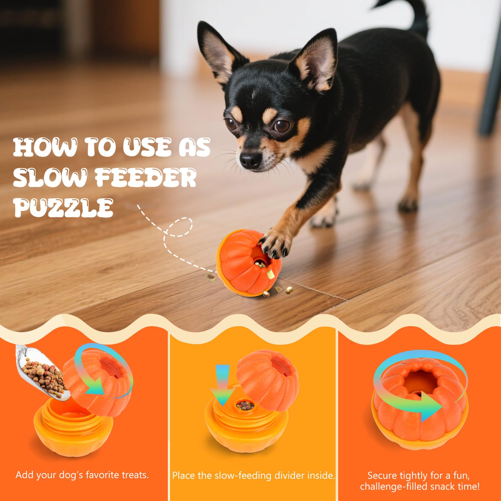 Yummy Sam Pelota de juguete para perros dispensadora de golosinas congeladas, juguetes interactivos duraderos para masticar para mantenerse ocupado para masticadores agresivos, alimentador lento para