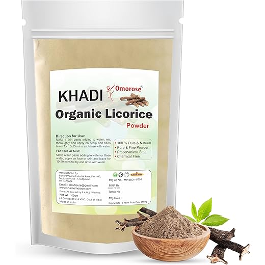 Khadi Omorose Mulethi Powder - Hair & Skin Care 100g