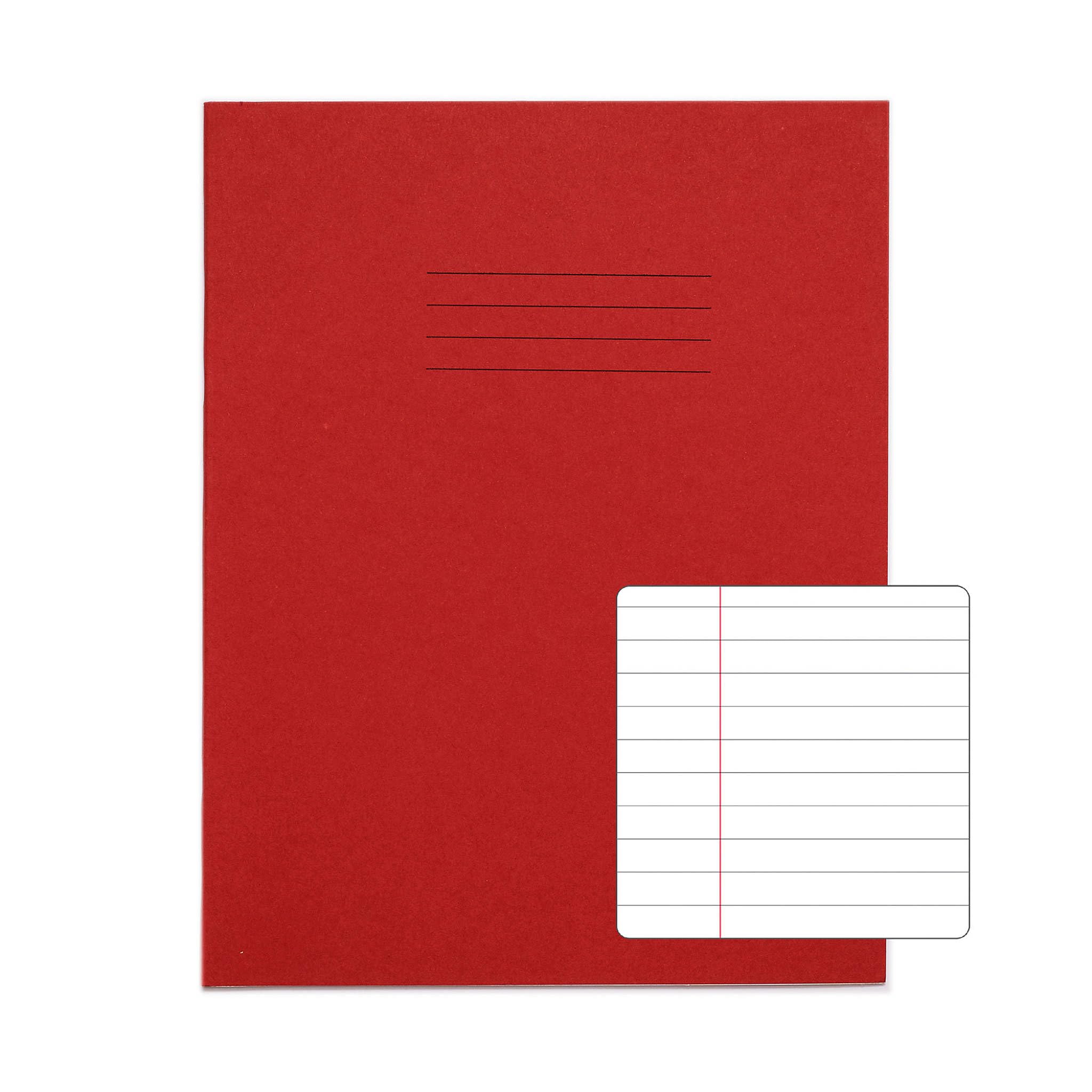 Rhino A5+ Exercise Books, 64-Page / 8mm Lined with Margin Paper Notebook, 10-Pack, 9 x 7 Writing Book - Image 2