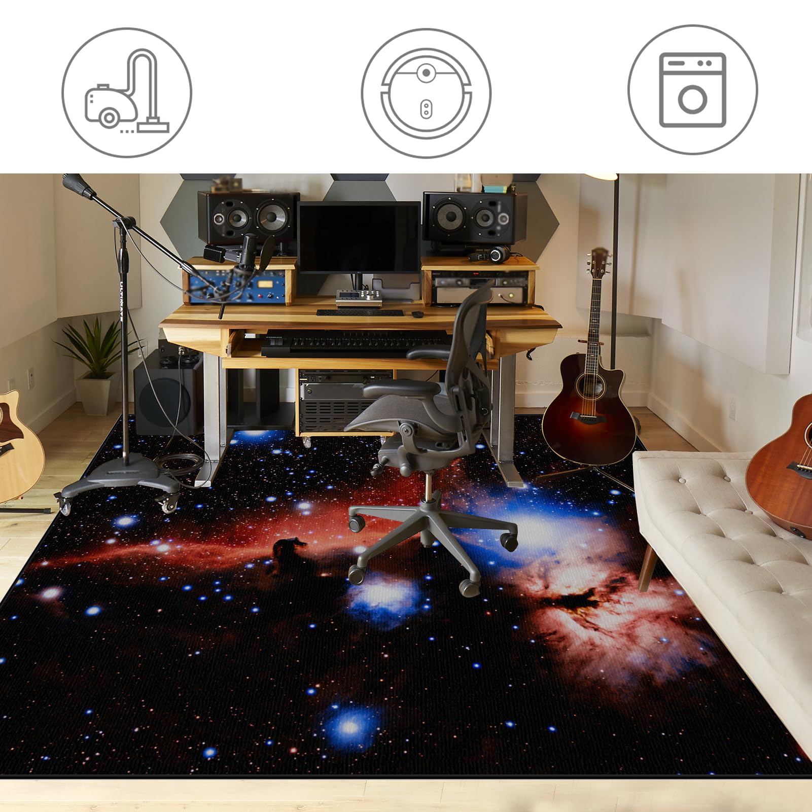 Dywaniki akustyczne, mata z baterią elektroniczną, 160 x 100 cm dźwiękoszczelna mata, mata bębnowa do pudełka na baterie akustyczne bębny i instrumenty muzyczne dźwiękoszczelny koc bębnowy