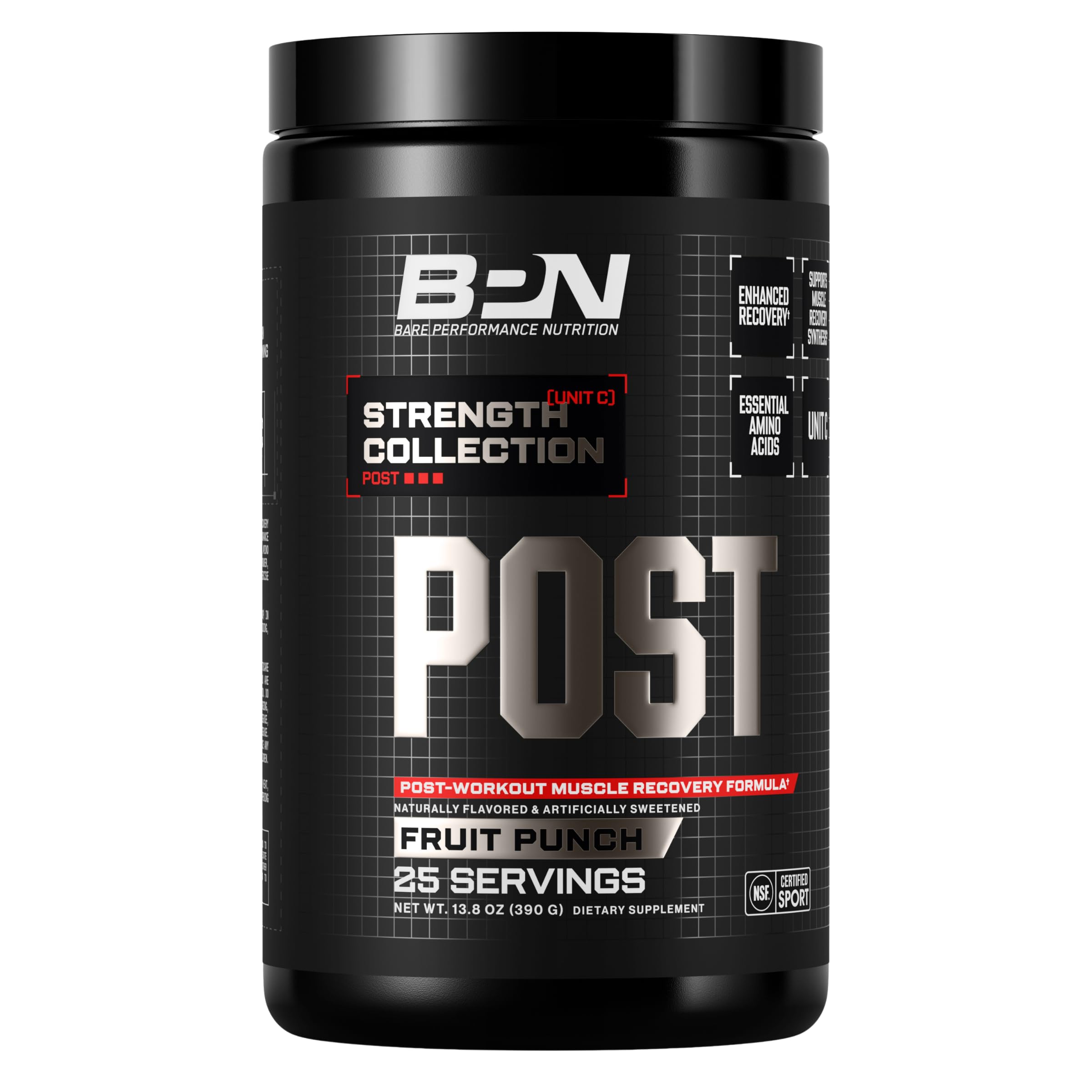 BARE PERFORMANCE NUTRITION, BPN Post, Post-Workout Enhanced Muscle Recovery Drink Mix - Essential Amino Acids with Amino9, Ch