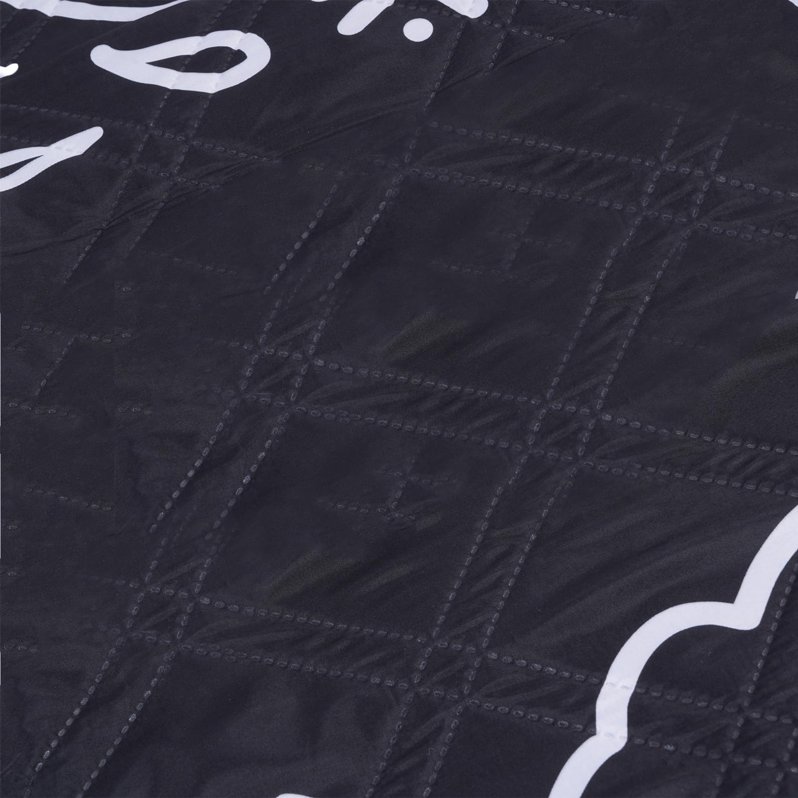 Koc Piknikowy, Gruba Wodoodporna Mata Zewnętrzna o Grubości 6,6 Stopy z Dnem z Folii Aluminiowej i Paskiem do Przechowywania, Można prać w Pralce na Kemping Travel Beach (BLACK)