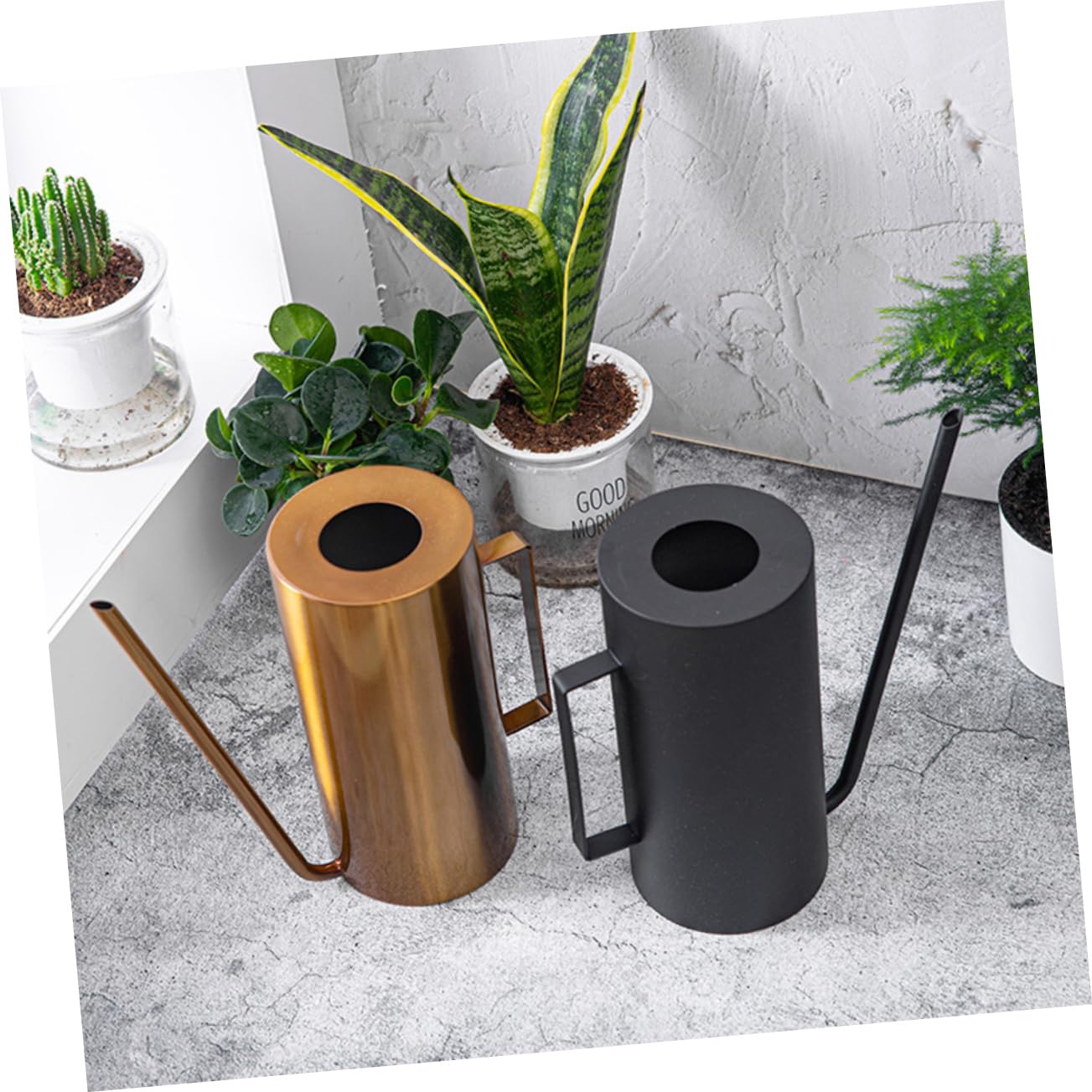 1 Pz Vaso Da Fiori Di Capacità Annaffiatoio in Acciaio Inossidabile Ugello Lungo Attrezzo Da Giardinaggio Per Irrigazione E Pulizia