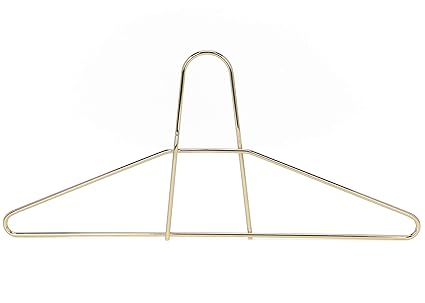 Quality Hangers Metal Hangers 30 Pack Heavy Duty Hangers Anti Theft Wire Hangers Suitable for Suits Coat Jacket Hangers for Gyms Retail Stores Hotels Can Carry Up to 200LBs (30, Gold)
