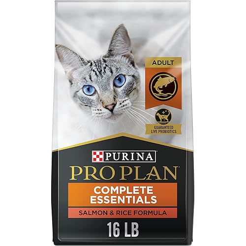 Purina Pro Plan High Protein Cat Food With Probiotics for Cats, Salmon and Rice Formula - 16 lb. Bag