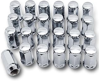 24PCS M14x1.5 Lug Nuts Replacement for Silverado Avalanche Suburban Tahoe Sierra Yukon Escalade Buick Enclave Wrangler Grand Cherokee RAM 1500 Acadia 611-236 611-330 611-152 611-331 611-011
