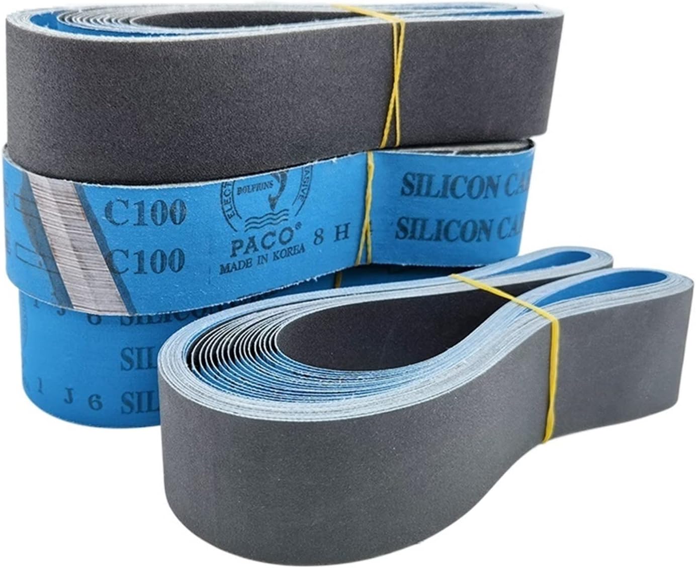 5 pieces 50 x 915mm Abrasive Band 2" x 36" Carborundum Sanding Screen for Metal 915 Sanding Bands with 60-1000 Grit Mix Pack. (Color : Blue, Size : 5Pcs Grit 320)