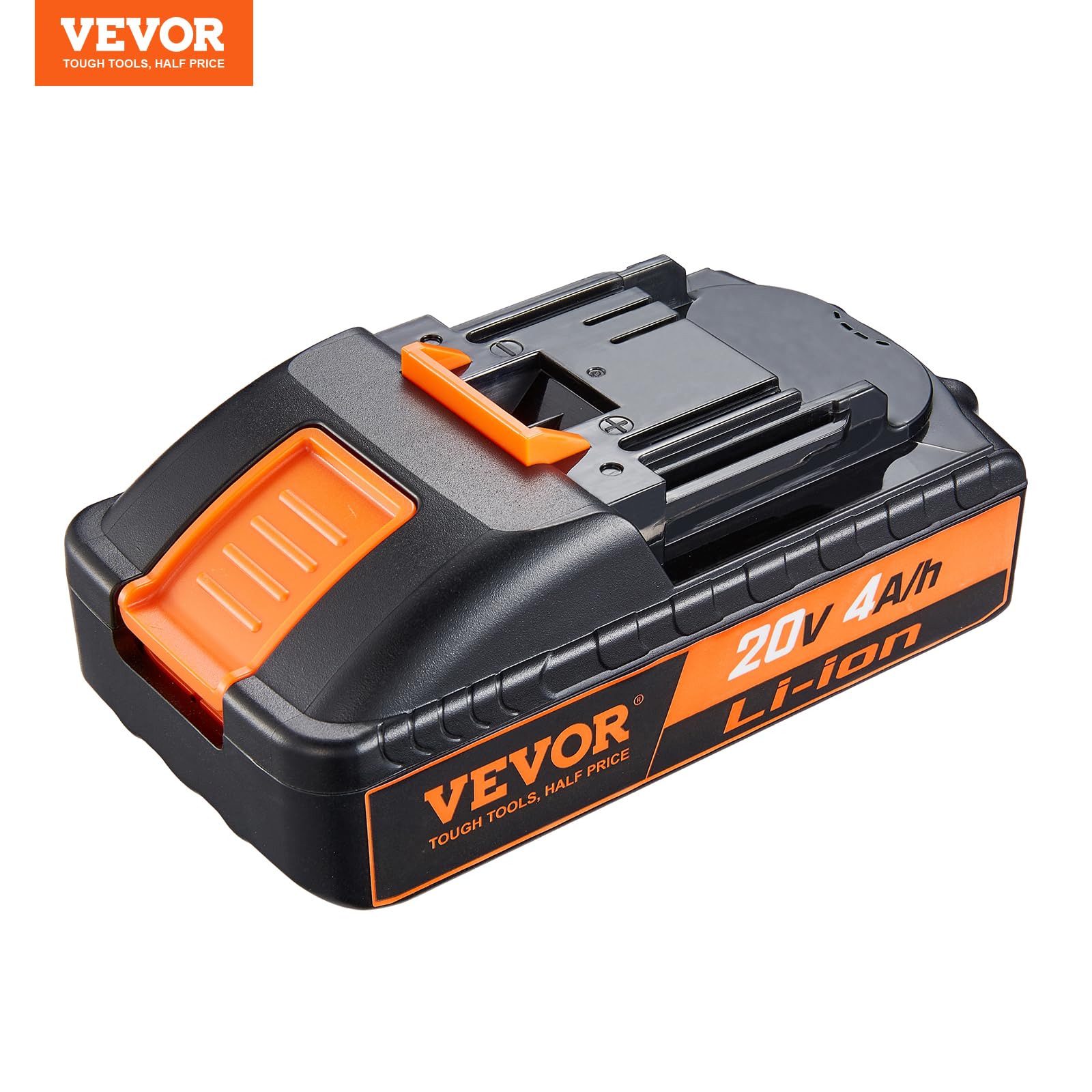 VEVOR Batteria di Ricambio per Batteria Ricaricabile al Litio da 20 V 4,0 Ah, Batteria Sostitutiva ad Alta Capacità per Batterie di Utensili Elettrici Compatibile con Elettroutensili di Batteria 20 V