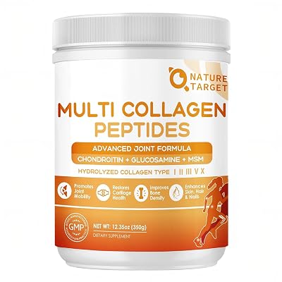 NATURE TARGET Multi Collagen Peptides Powder for Joint Support